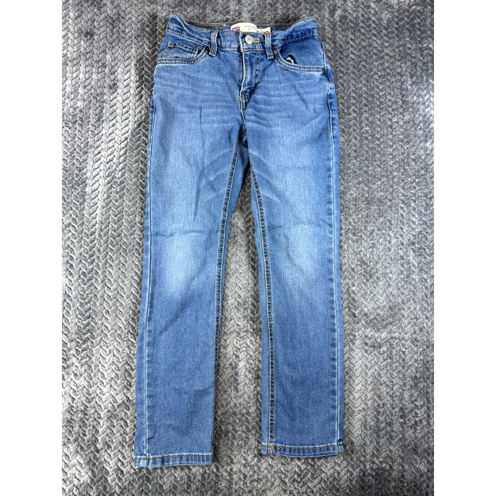 Levi's 511 Performance Jeans Boys 10 Blue Denim Slim Fit Stretch Mid Rise Skinny